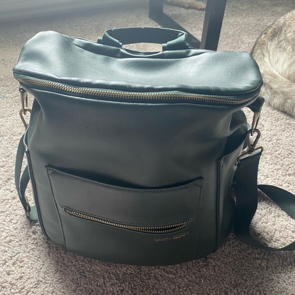 Fawn design diaper bag limited edition green